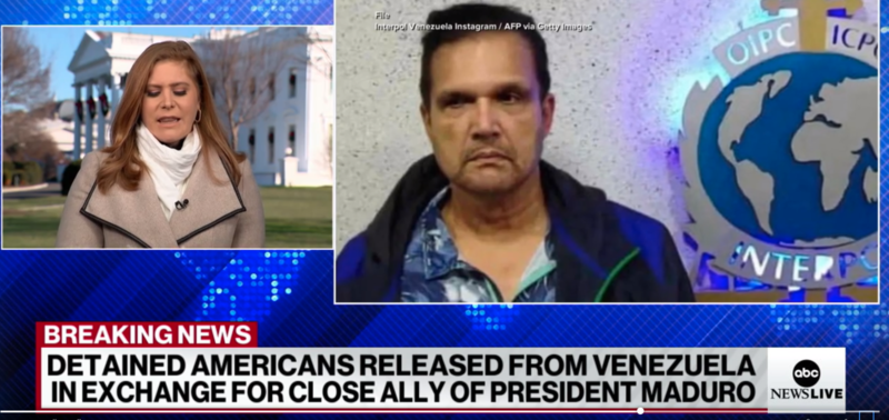 US releases ally of Venezuela’s President Maduro in a swap for 10 jailed Americans