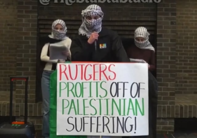 Rutgers University Students Masked Like Terrorists Issue Demands Over School’s Stance on Israel (VIDEO)