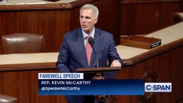Former Speaker Kevin McCarthy’s Resignation From House Effective Today, Leaves Republicans With Razor Thin Majority