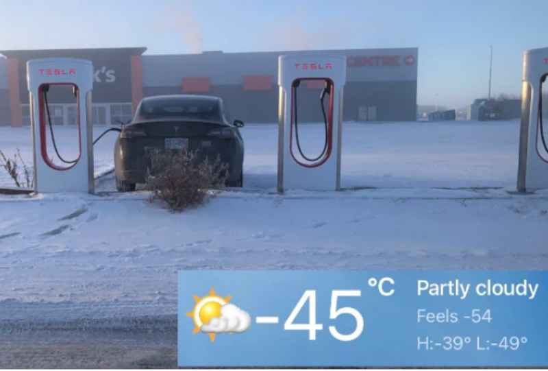 Charging an Electric Vehicle in Canada’s Deep Freeze