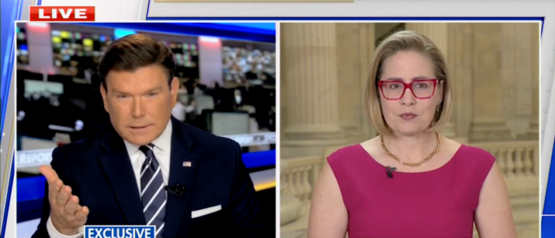 Fox Host Bret Baier Tells Sen. Krysten Sinema Border Bill Is ‘Painful To Get Through’ After She Said She Co-Wrote It