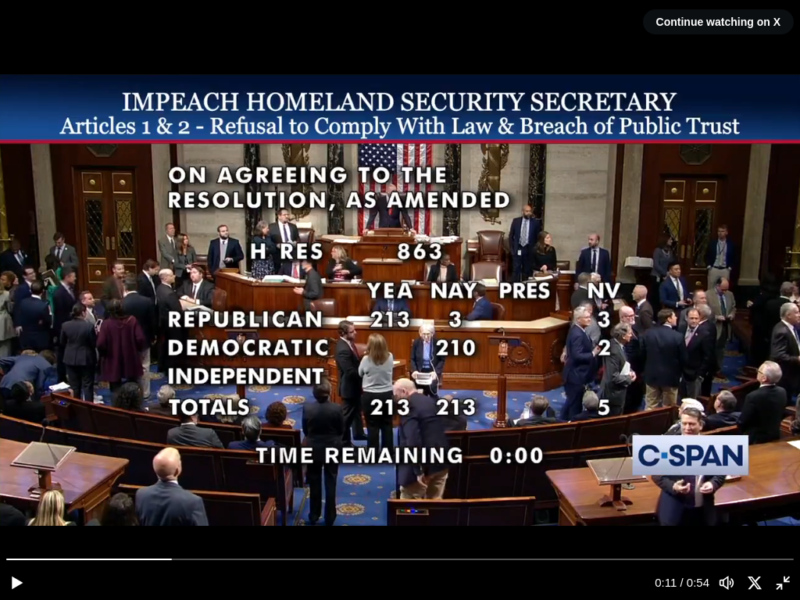 House Votes To Impeach DHS Secretary Alejandro Mayorkas
