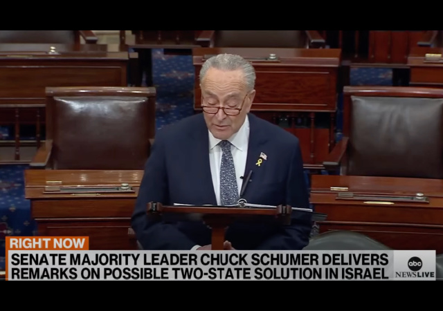 Schumer Wants New Elections in…Israel