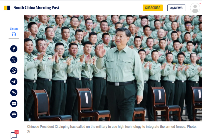 China’s Xi Jinping issues hi-tech military call in push for integrated armed forces