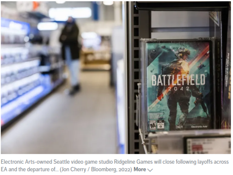 Gaming giant EA shutters Seattle-area studio launched by Halo co-creator