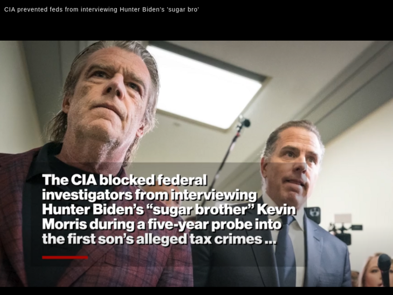 CIA blocked feds from interviewing Hunter Biden’s ‘sugar brother’ Kevin Morris during five-year tax probe