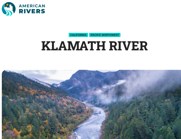 KLAMATH RIVER NAMED AS 2024 RIVER OF THE YEAR