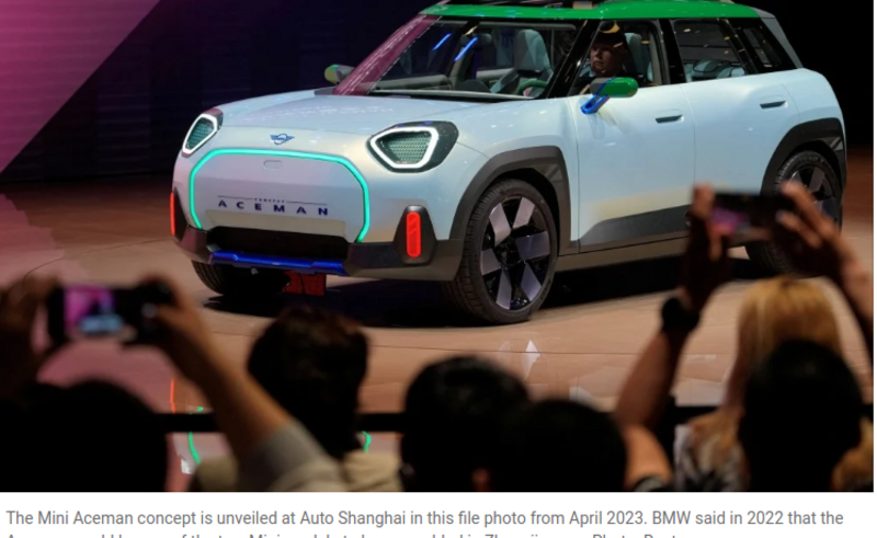 Spotlight, BMW’s China venture, to assemble EVs including Mini cars for consumers worldwide
