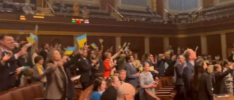 House Bursts Into Pro-Ukraine Chant During Foreign Aid Vote