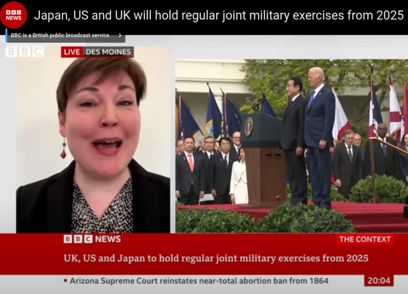 Japan, US and UK will hold regular joint military exercises from 2025 | BBC News