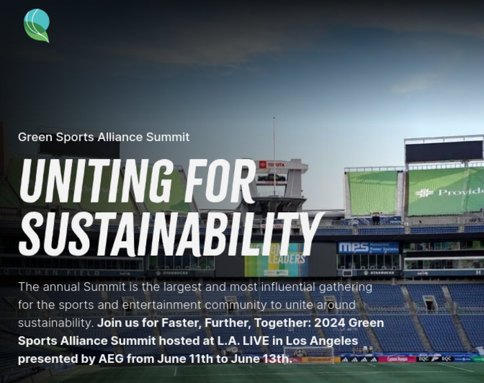 The premier event in sports and entertainment sustainability