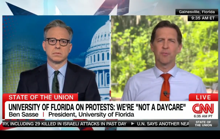 UF President Ben Sasse Leads The Way: “We just don’t negotiate with people who scream the loudest”