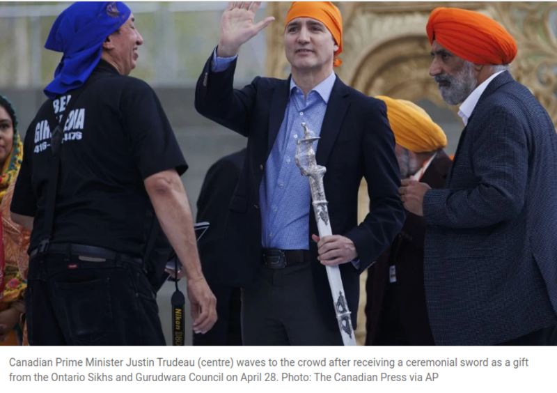Trudeau’s presence at Sikh rally further inflames India ties as Canadian PM accused of ‘encouraging climate of violence’